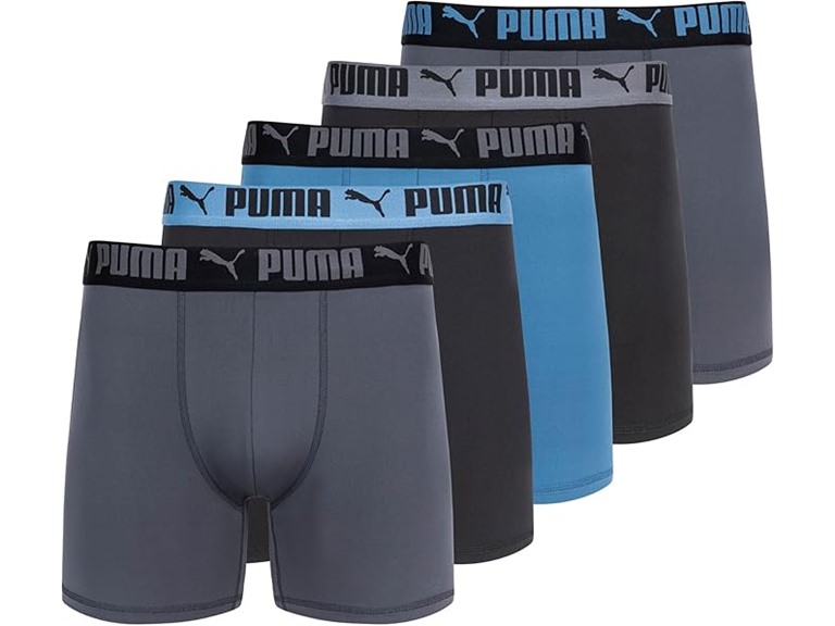 PUMA Men's 10 Pack Performance Boxer Briefs
