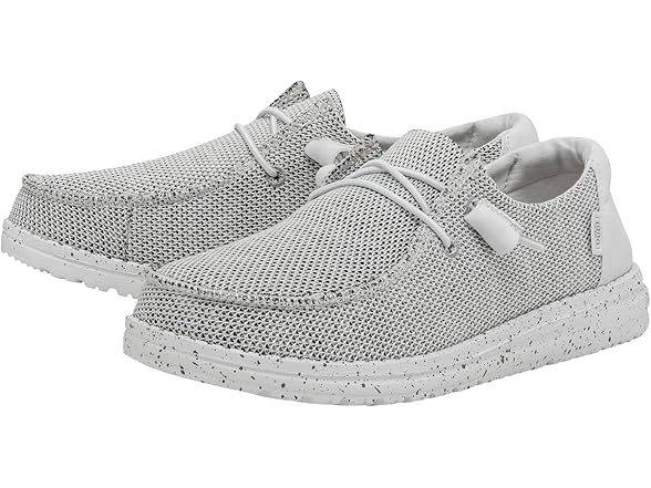 HEYDUDE Womens Wendy Sox Stone White (5)
