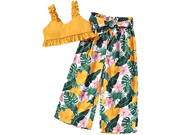Hawaiian Tropical Toddler Girl Outfit