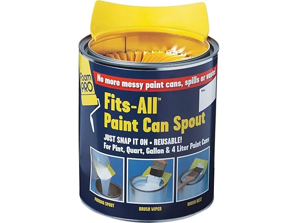 Foampro Yellow Plastic Snap-On Lid