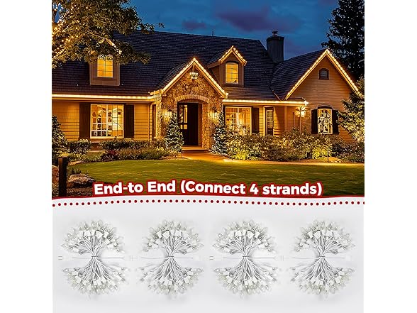 Brightown C9 Bulb Christmas String Lights Outdoor 50ft