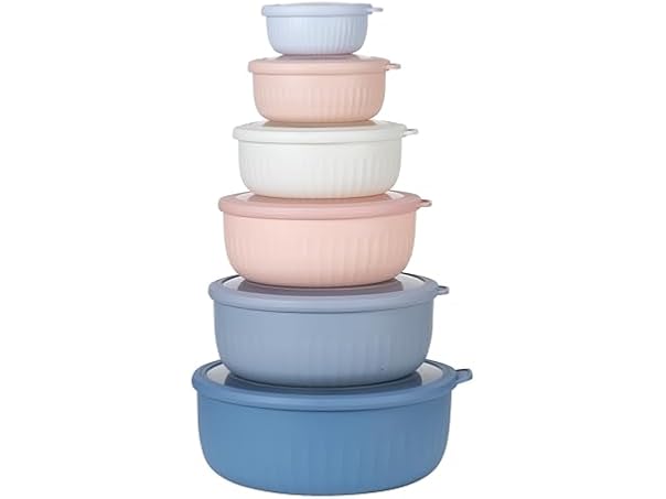 $21.99, Was $34.99, 37% Off! COOK WITH COLOR Prep Bowls with Lids dealfomo