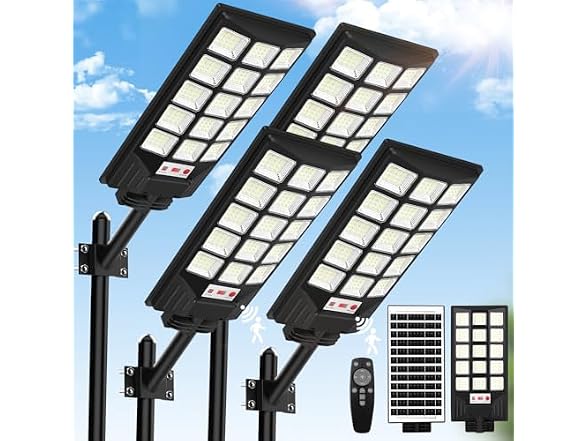 Brightever Solar Street Lights 4 Pack