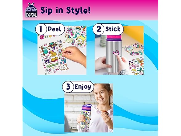 Decorate Your Own Water Bottle 2-Pack