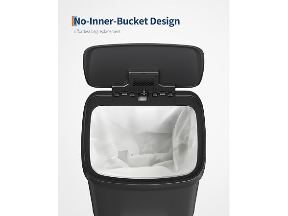 MOVECOM Trash Can with Lid, 13 Gallon (50L) 
