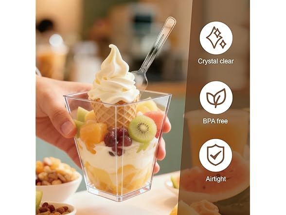 GGYKJSK 50-Pack 5oz Dessert Cups