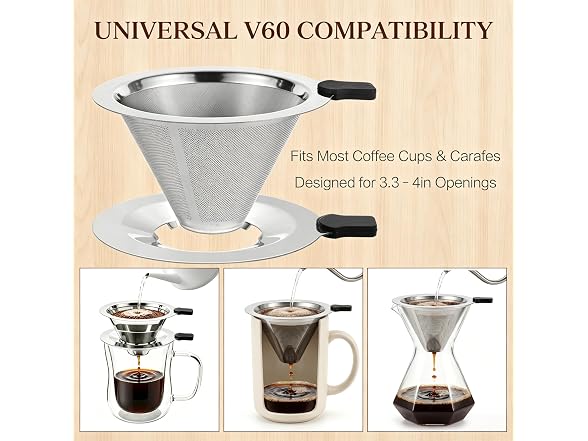 LSKJSLZ 2-in-1 Pour Over Coffee Maker