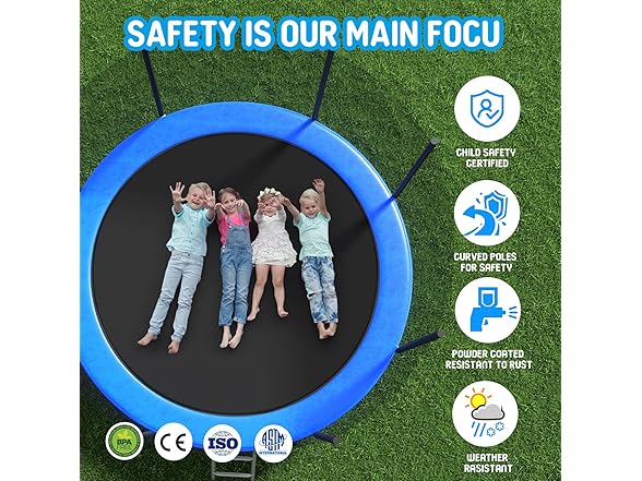 Livavege Trampoline 10FT Safety Enclosure Net