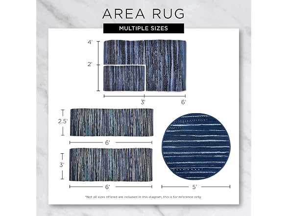 DII DII Woven Rugs Collection Hand-Loomed
