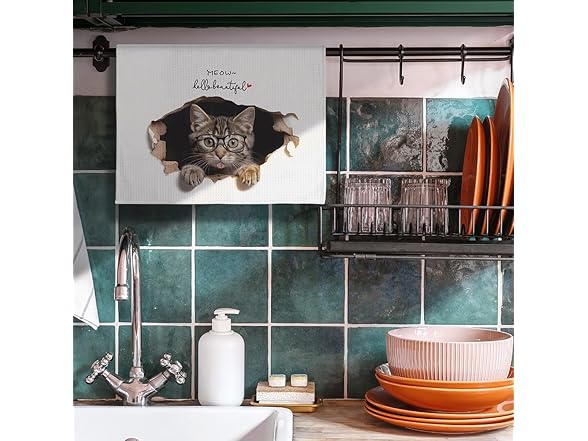 Funny Decorative Cat Kitchen Towels