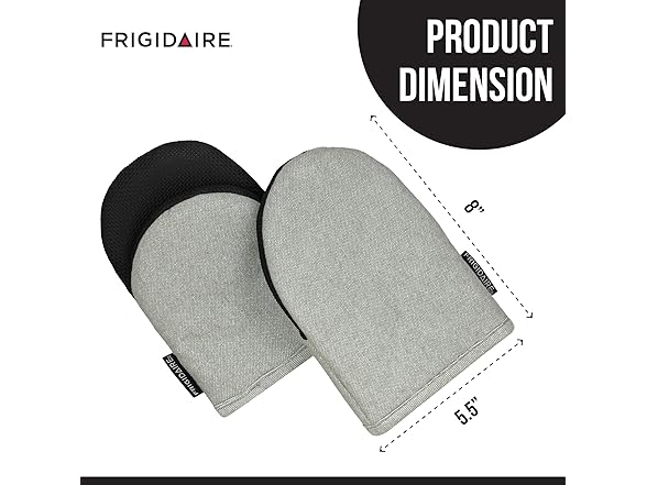 Frigidaire Sasha 2PK Cotton and Neoprene Mini Oven Mitts