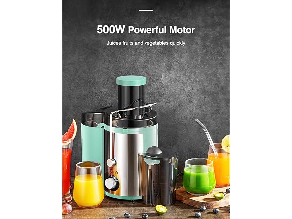 Qcen 800W Centrifugal Juicer Aqua