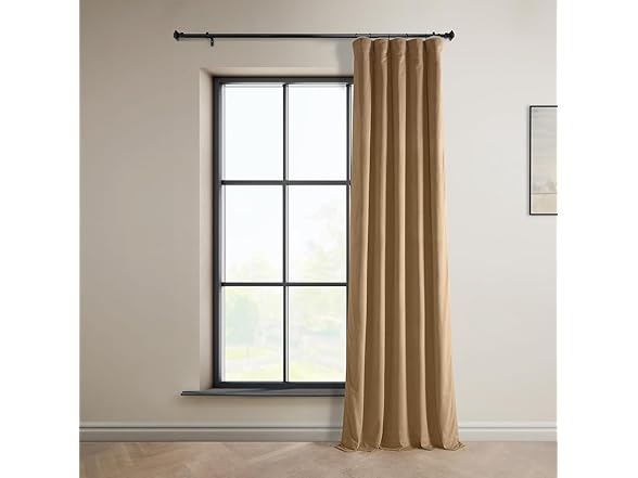 HPD Half Price Drapes Heritage Plush Velvet Curtain