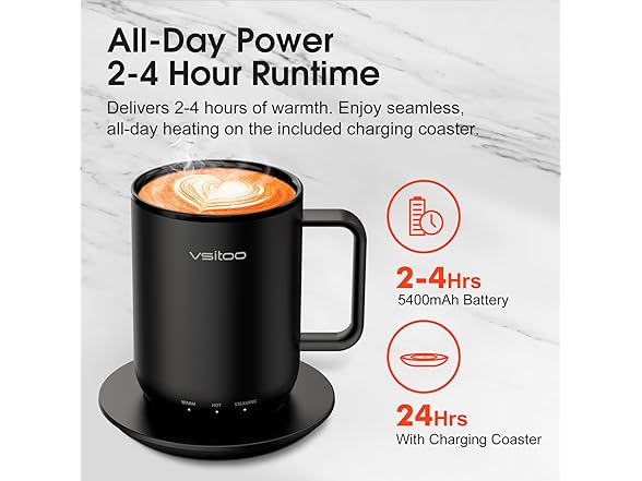 14oz Heated Coffee Mug