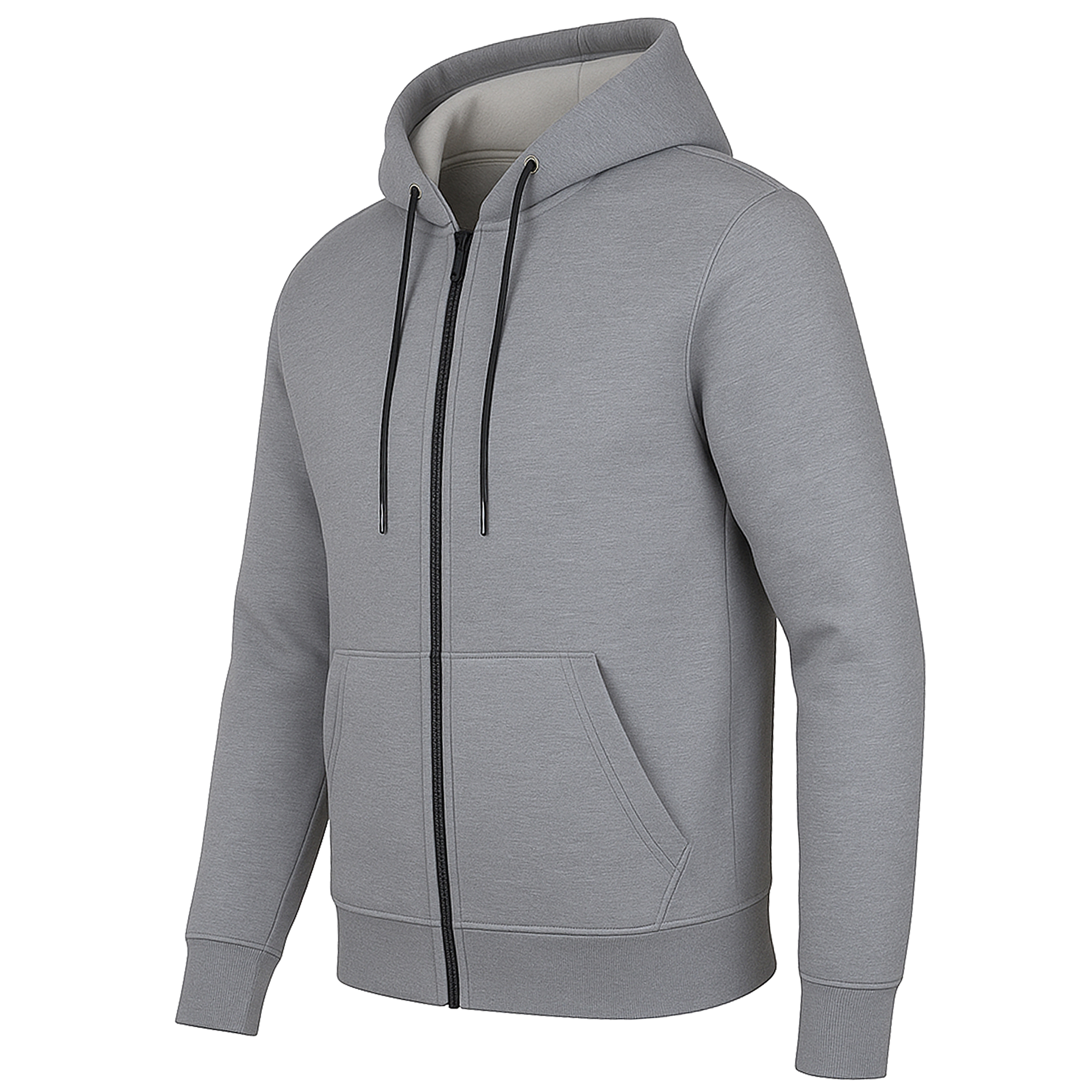 Mens Heavyweight Fleece-Lined Tech Zip Hoodie - Gallery 21