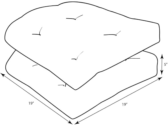 Pillow Perfect Pompeii Solid Patio Seat Cushion