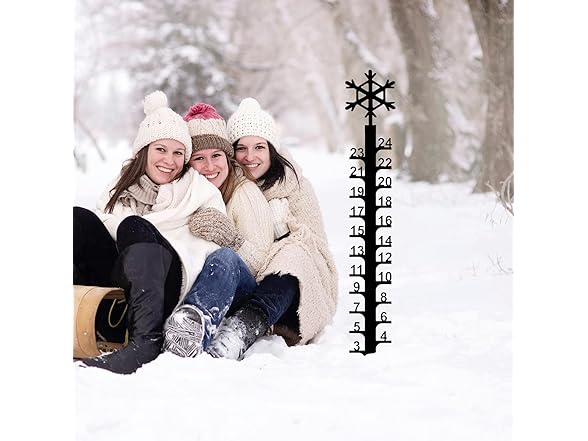 Metal Elk Snowflake Measuring Stick