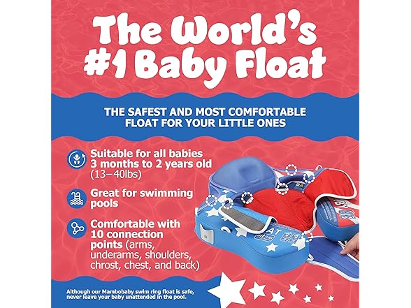 MAMBOBABYFLOAT Sunny Navigator Baby Pool Float