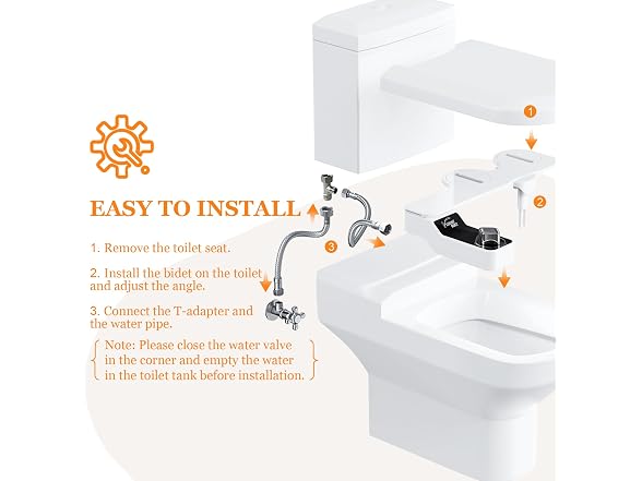 Bidet Attachment for Toilet - A Non-Electric Self 
