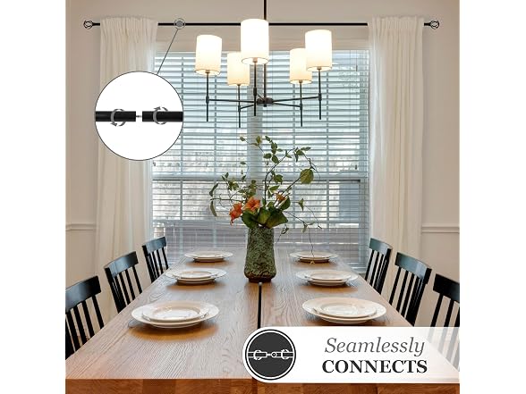 Kenney PiecePerfect - Cage Multipart Decorative Curtain Rod