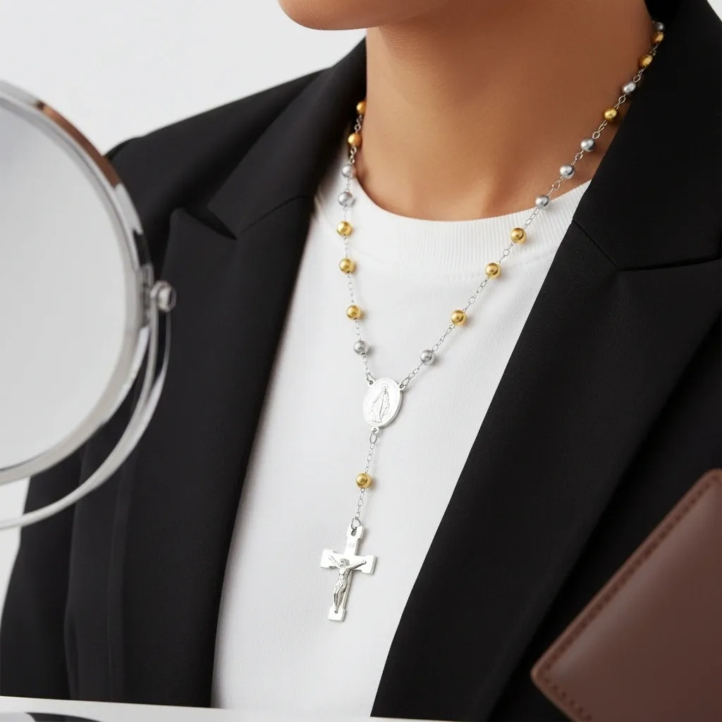 Rosary with Cross & Crucifix - Gallery 11