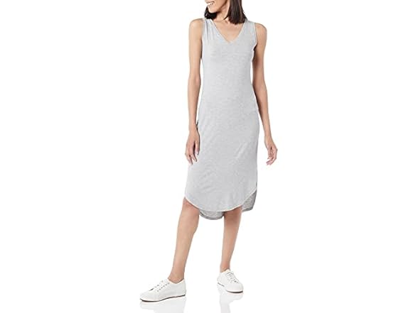 Amazon Essentials Womens Jersey Midi Dress
