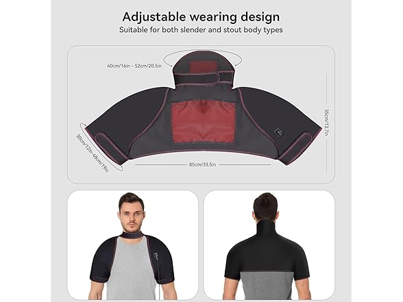 Yabuu Heating Pad for Neck, Shoulders and Back