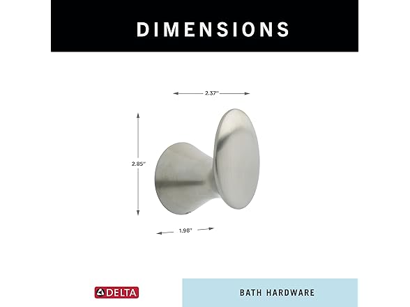 DELTA FAUCET 73835-SS Lahara Single Towel Hook