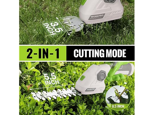 WORKPRO 7.2V 2 in 1 Grass Shear Trimmer