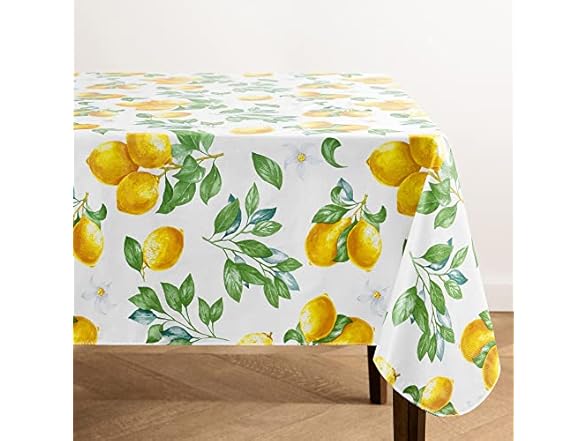 Elrene Home Fashions Vintage Lemon and Citrus Tablecloth