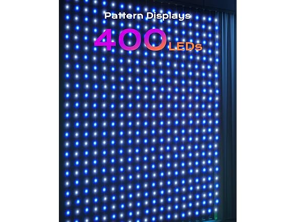 Brightown 400 RGBIC LED Smart Curtain Fairy Lights