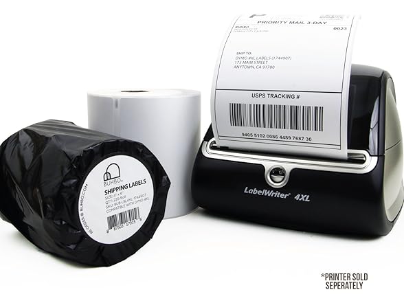 Buhbo 4" x 6" Shipping Label Roll