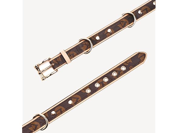 Thankspaw Leather Dog Collar Soft & Durable S
