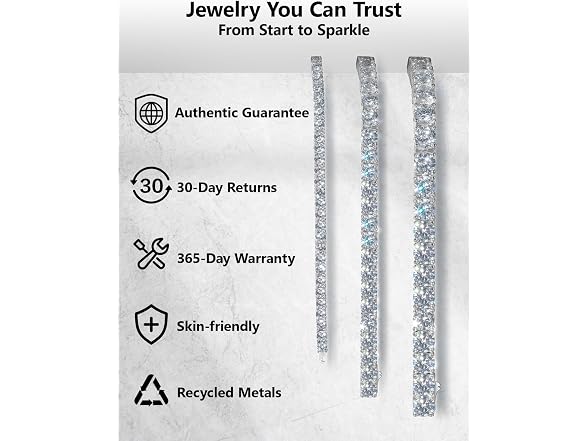 KRKCLIFE NS601284 tennis bracelets for women