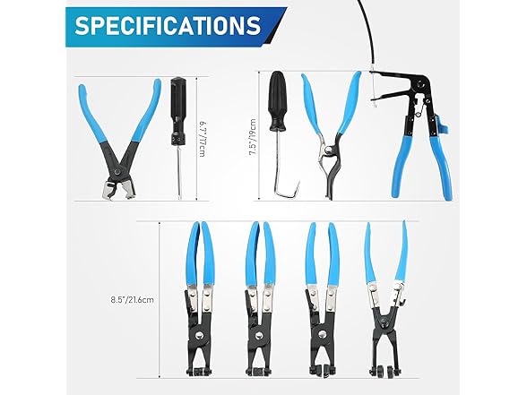 ATPEAM 9pcs Hose Clamp Pliers Set