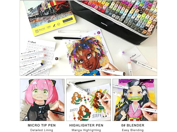 ArtBeek Alcohol Coloring Markers, 262
