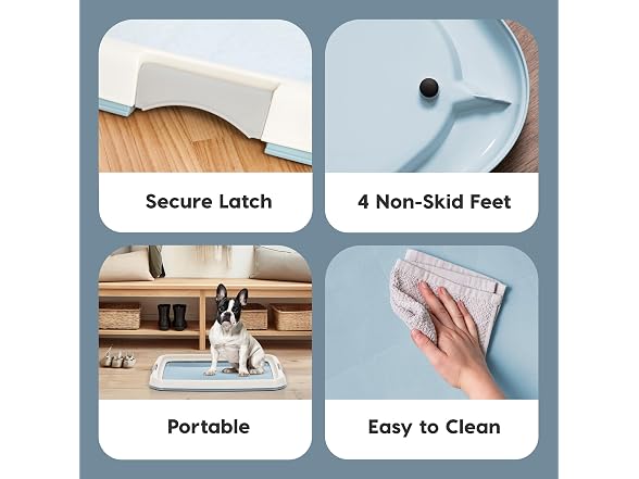 IRIS USA Pee Pad Holder, Fits 17x23 Pads, Blue