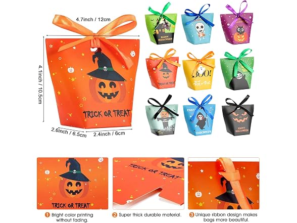 yafeite Halloween Candy Bags - 36PCS