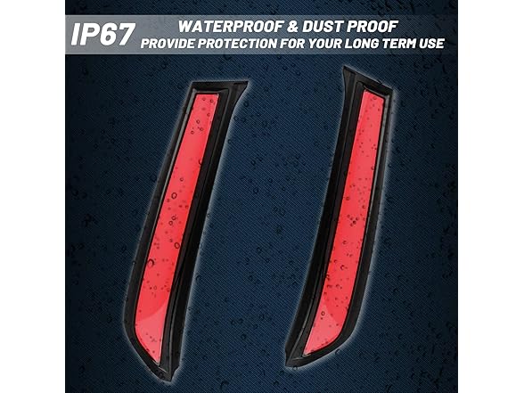 Red LED Rear Trunk Pillar Tail Light