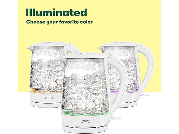 BELLA 1.7 Liter Glass Electric Kettle