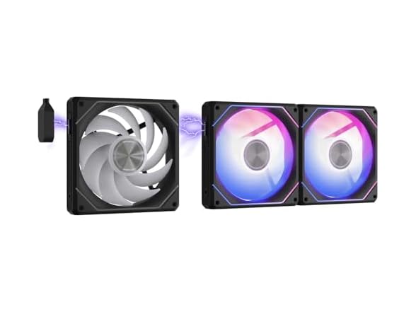 (3 Pack) darkFlash G24 120MM Magnetic ARGB PC Case Fans