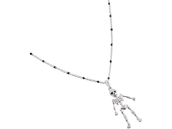 Alex and Ani Skeleton Necklace, Shiny Silver