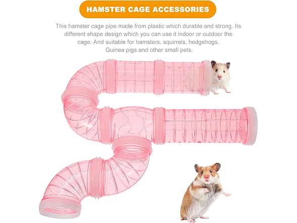 POPETPOP 1 Set Hamster Tubes Connection Plat