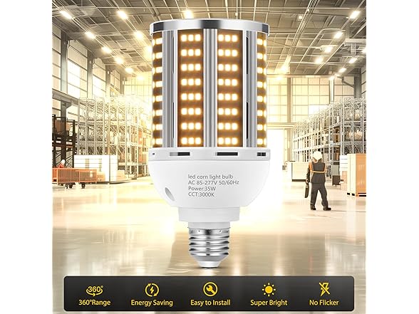 YANYCN 65W LED Corn Light Bulb 2 pack(650W Equ
