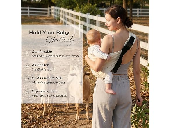 MISSWISDOM Toddler Sling Carrier 7-30lbs