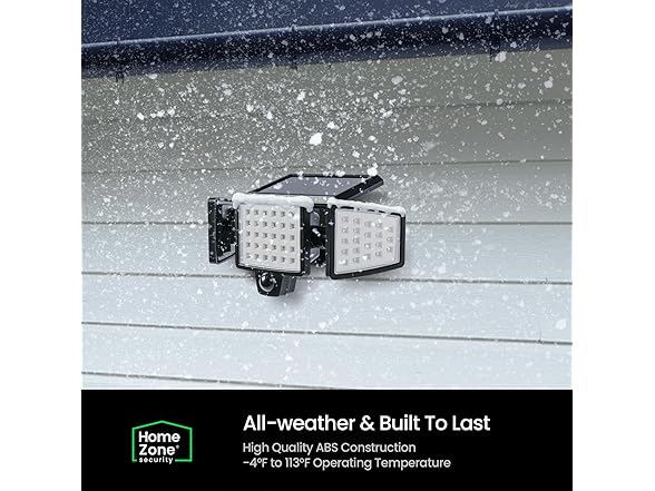 Home Zone 2PK Solar Triple Head Security Light