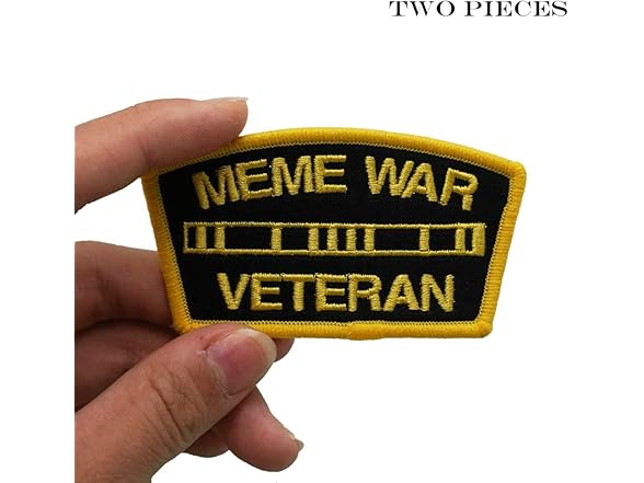 ccrazypatch 2pc Meme WAR Veteran Appliques Patch