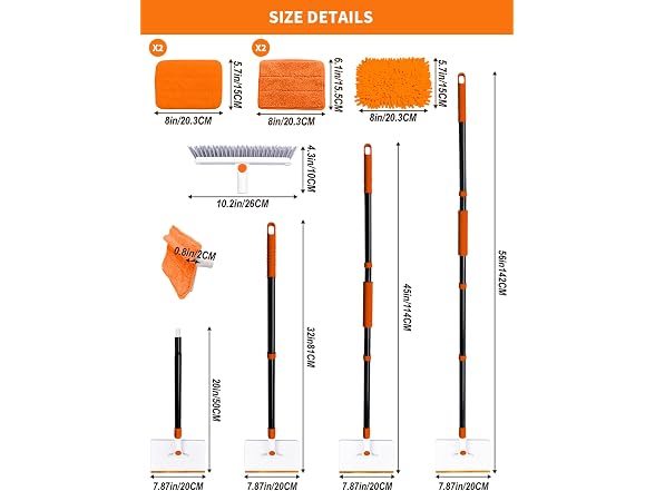 Freechangk 4-in-1 Baseboard Cleaner Tool
