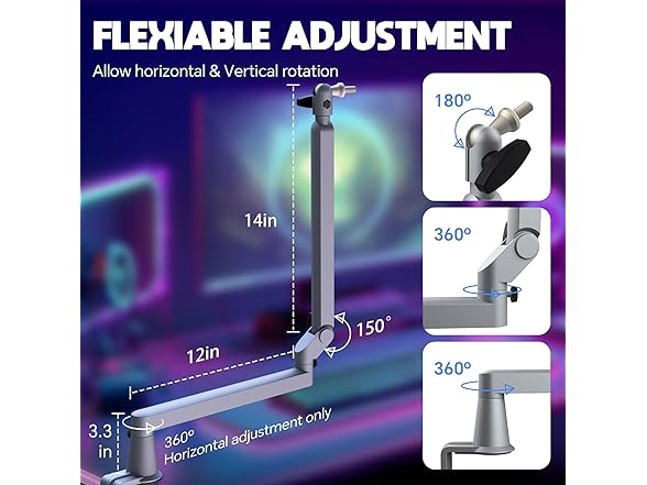 Aisryntek Microphone Boom Arm