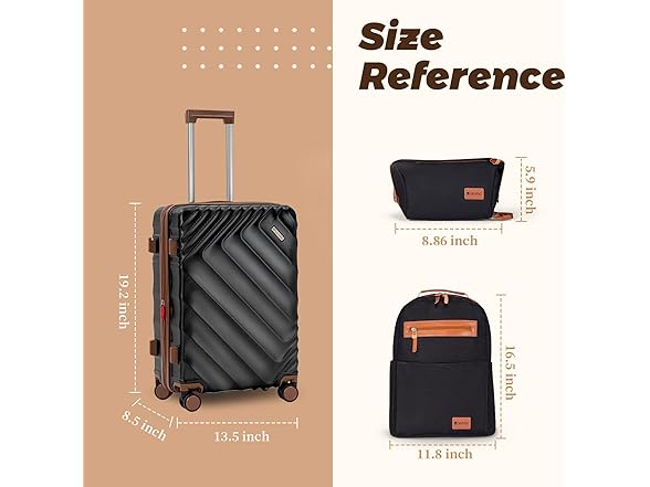 Rosamo B0FH9V4VB5 Luggage set
